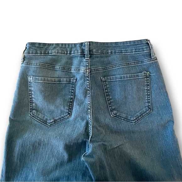 Old Navy Blue Denim Jeans Super Skinny Medium Wash High Rise Size 10 Tall - Picture 3 of 4